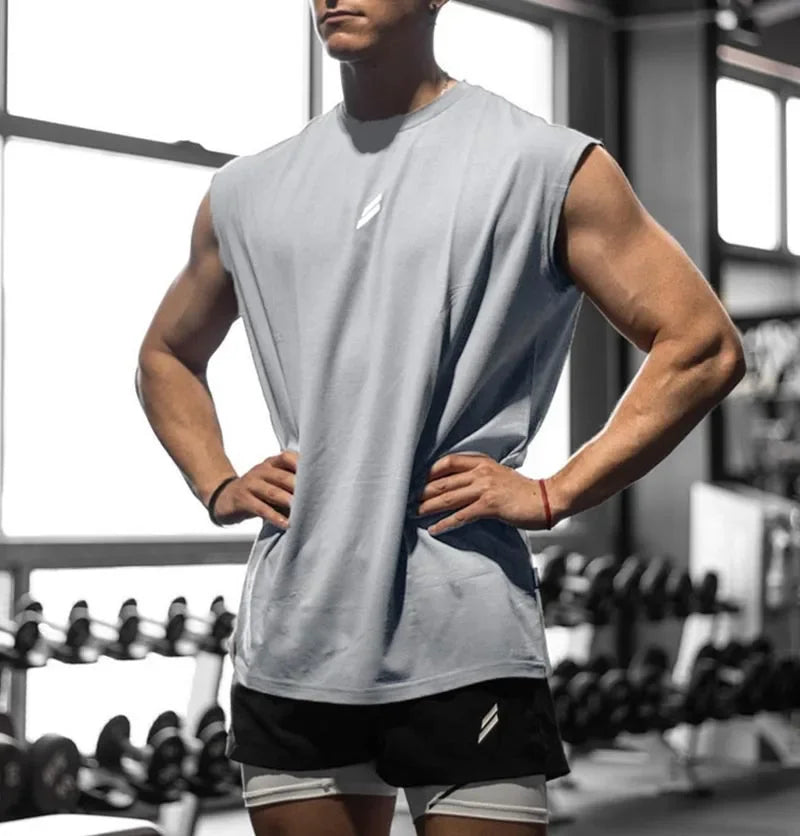 Camiseta deportiva sin mangas - hombre