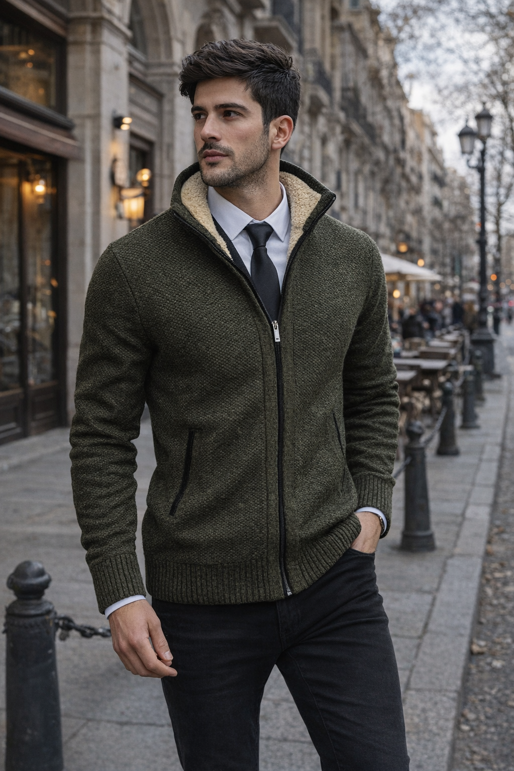 Chaqueta con forro polar