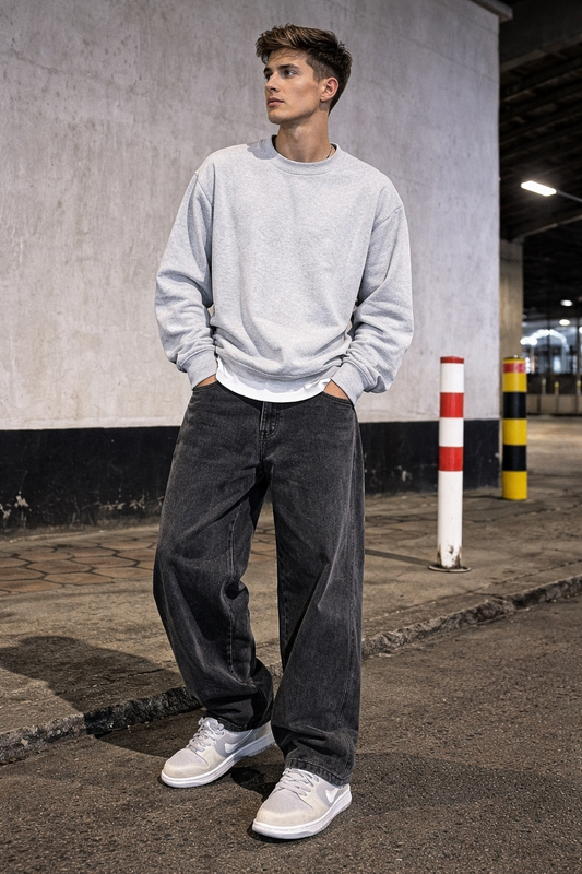 Nuevos pantalones vaqueros holgados de estilo urbano