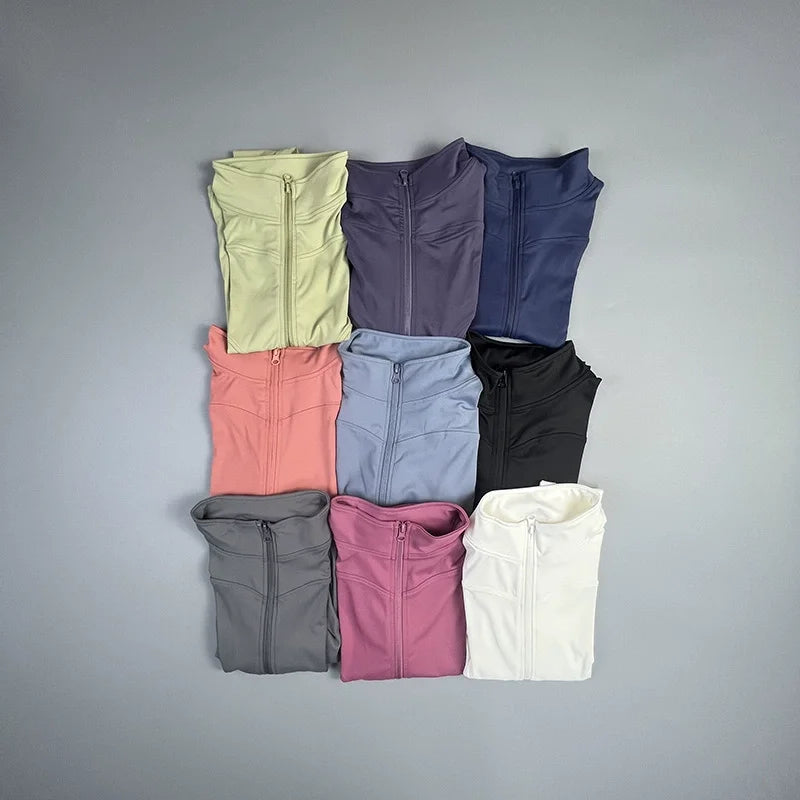 Chaqueta deportiva ajustada de manga larga