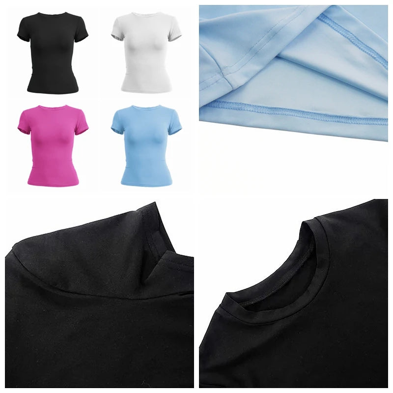 Camiseta de manga corta - Top ajustado