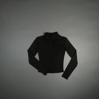 Chaqueta deportiva ajustada de manga larga