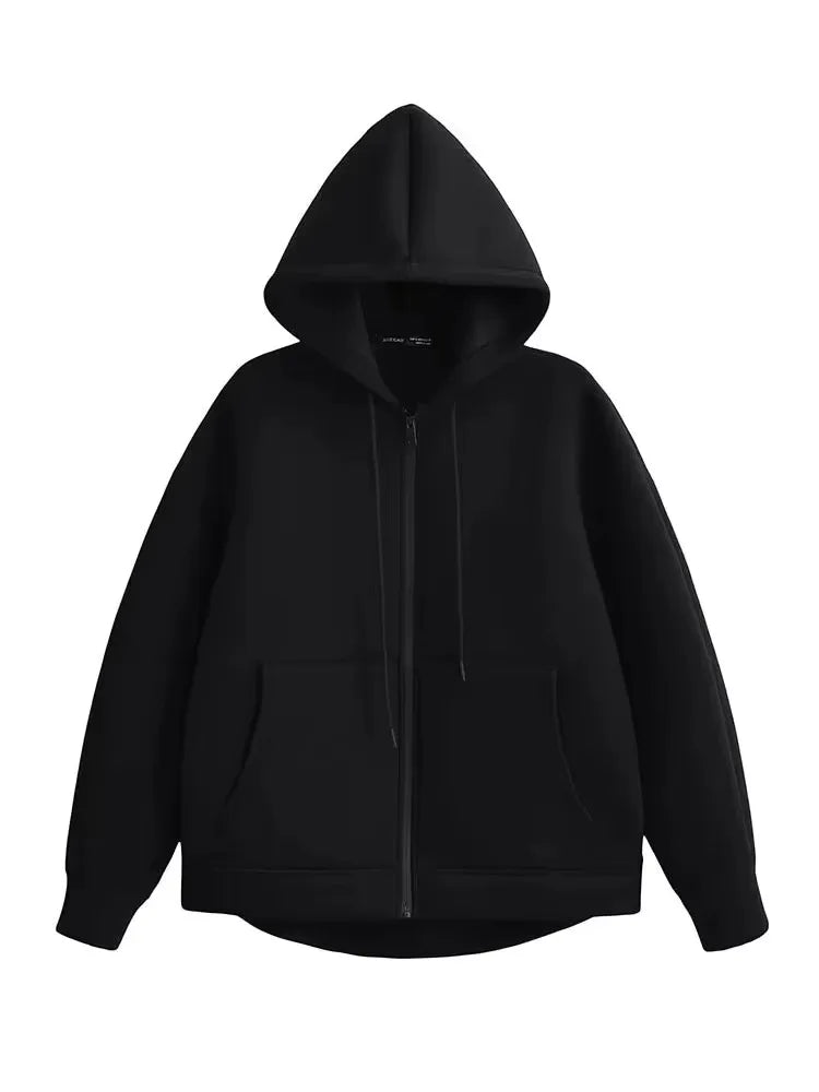 Sudadera con cremallera - estilo holgado