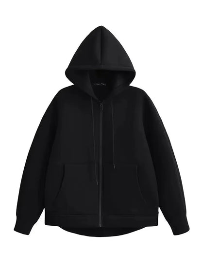 Sudadera con cremallera - estilo holgado