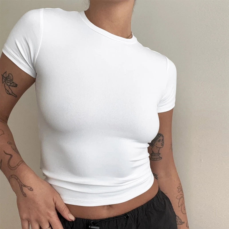Camiseta de manga corta - Top ajustado