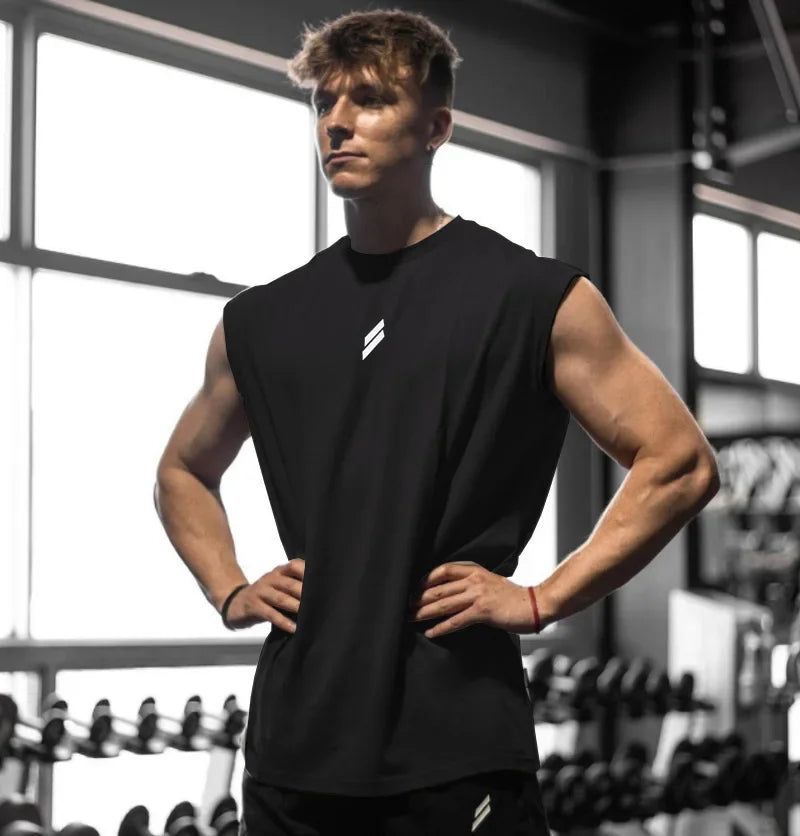 Camiseta deportiva sin mangas - hombre