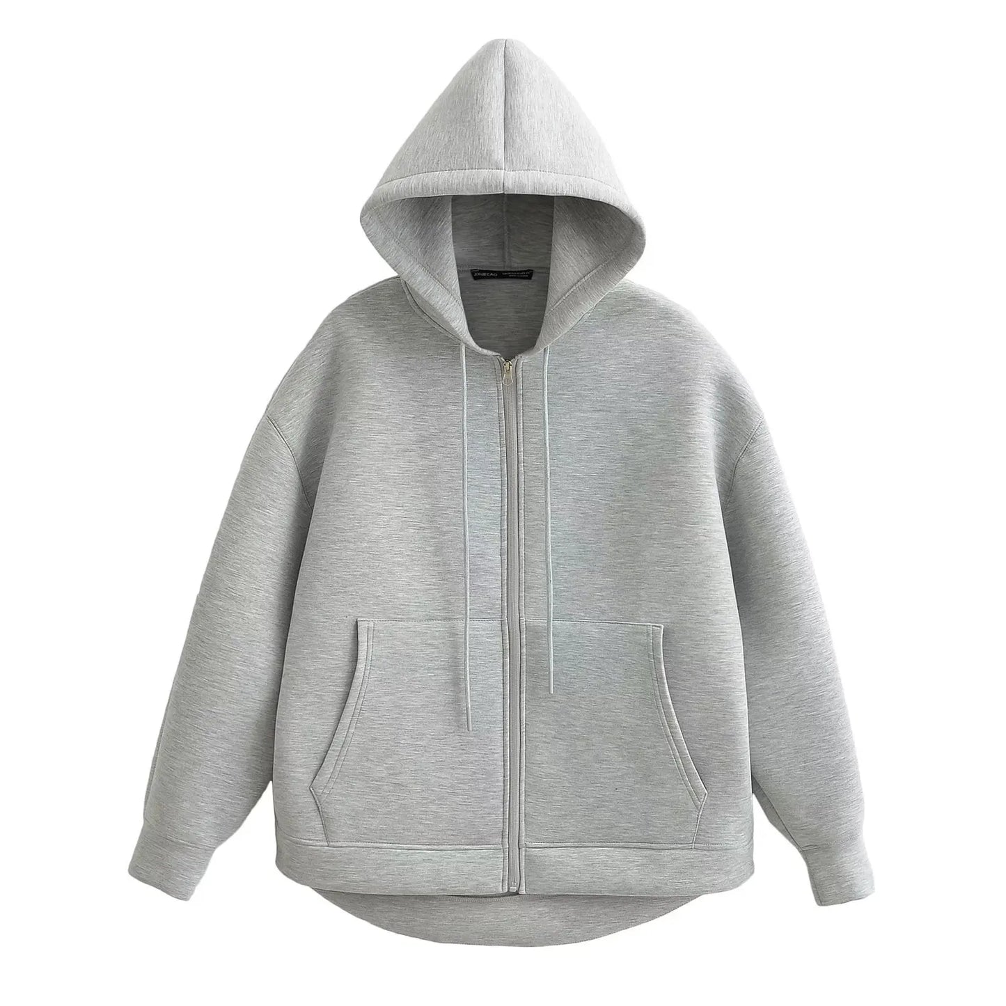 Sudadera con cremallera - estilo holgado