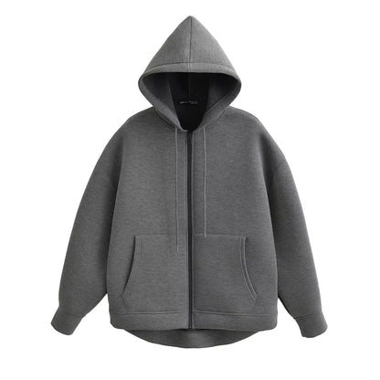 Sudadera con cremallera - estilo holgado