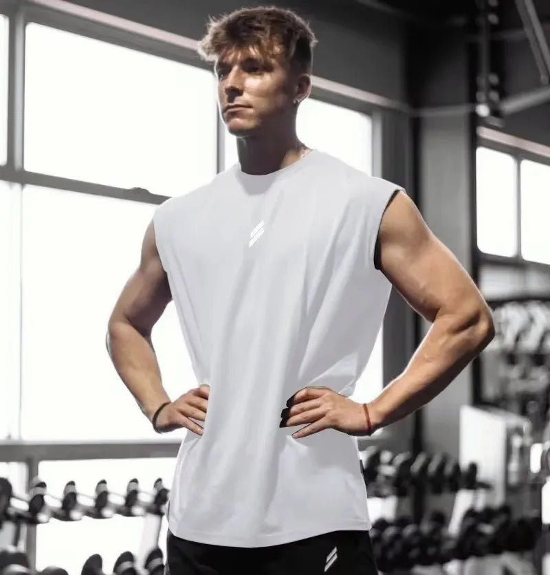 Camiseta deportiva sin mangas - hombre