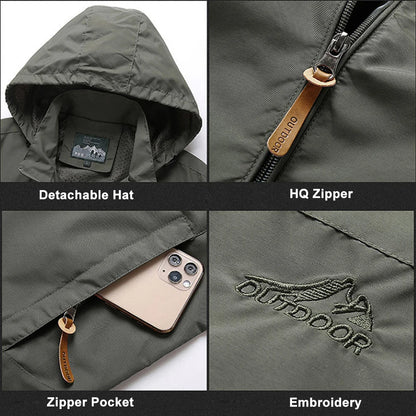 Chaqueta cortavientos táctica