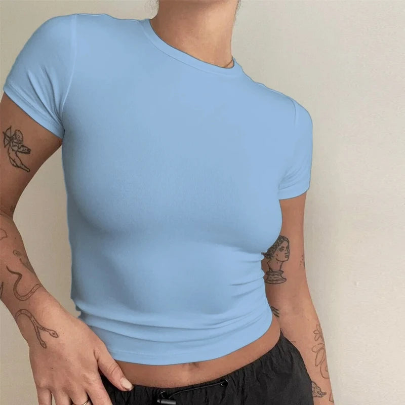 Camiseta de manga corta - Top ajustado