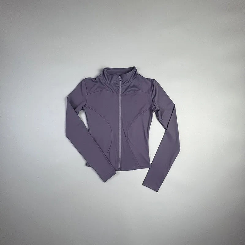 Chaqueta deportiva ajustada de manga larga