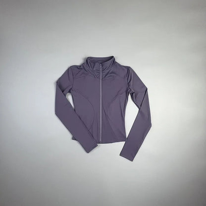 Chaqueta deportiva ajustada de manga larga
