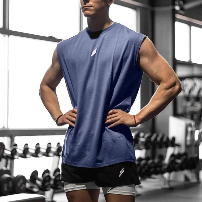 Camiseta deportiva sin mangas - hombre