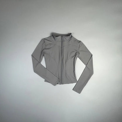 Chaqueta deportiva ajustada de manga larga