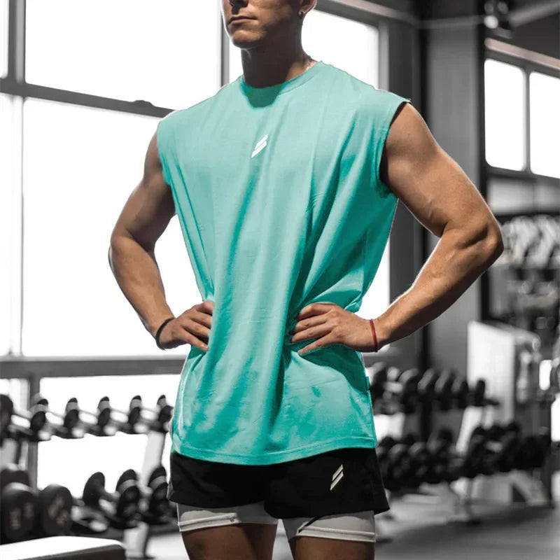 Camiseta deportiva sin mangas - hombre