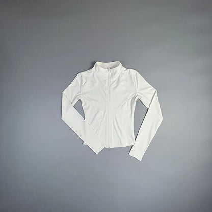 Chaqueta deportiva ajustada de manga larga