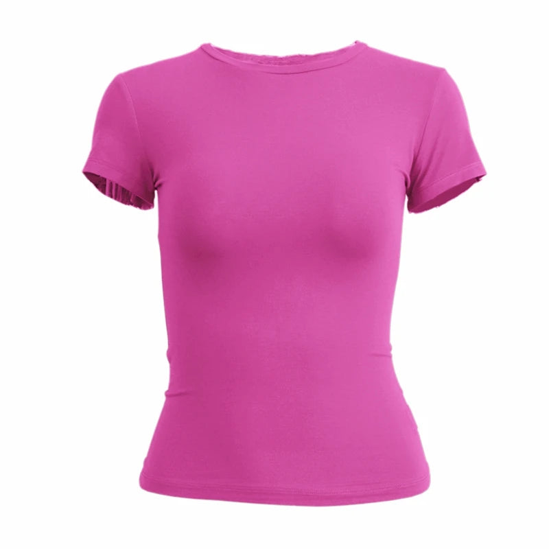Camiseta de manga corta - Top ajustado