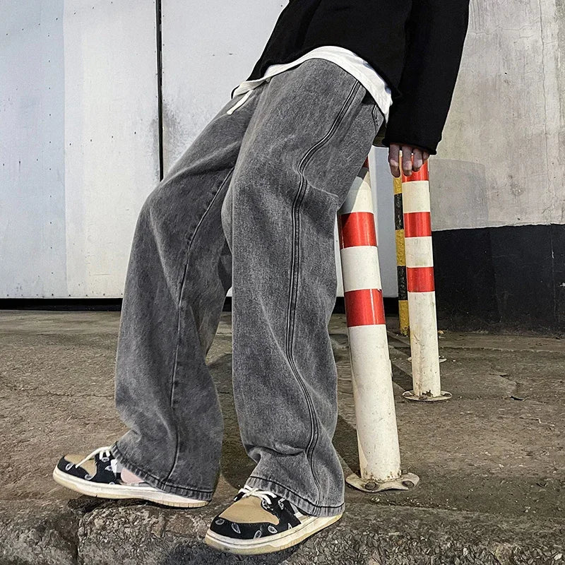Nuevos pantalones vaqueros holgados de estilo urbano